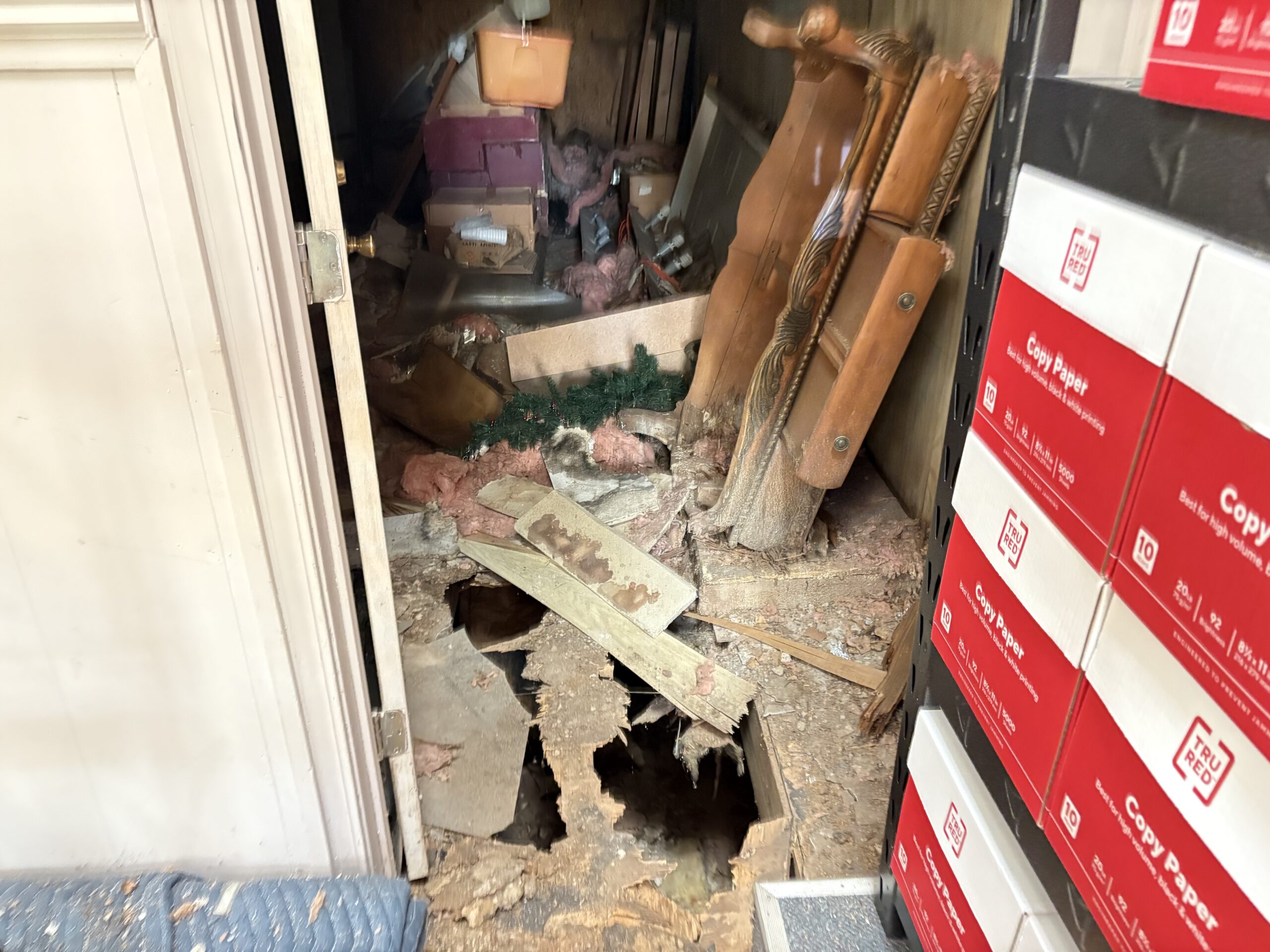 North wing before the demolition 