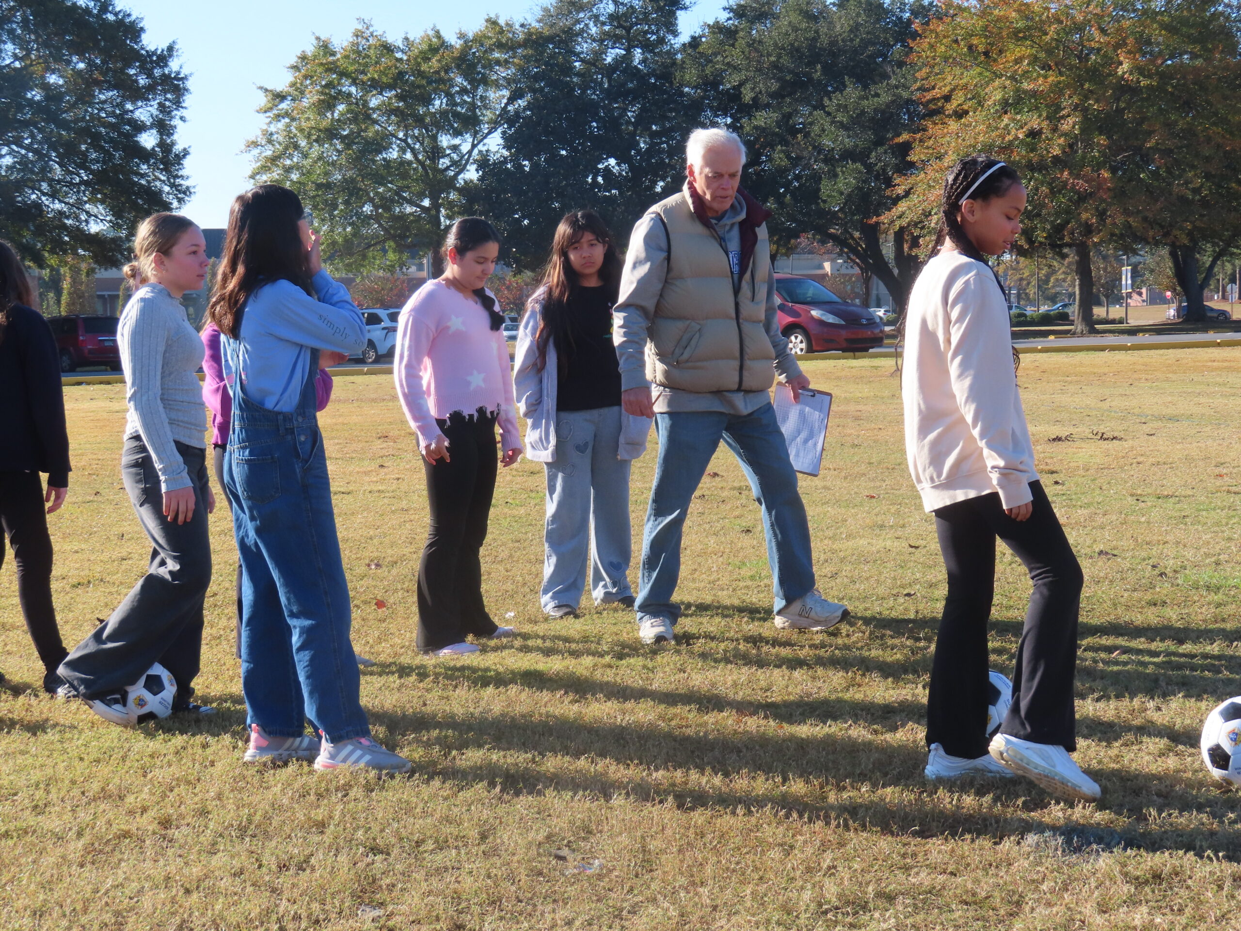 Scott giving instructions